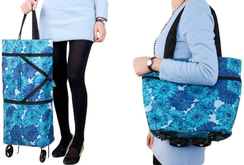 Foldable Shopping Bag With Wheels
