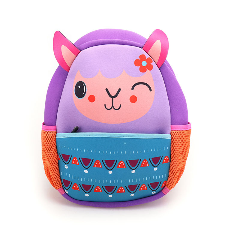 Cute Animal Design Neoprene Student Schoolbag 