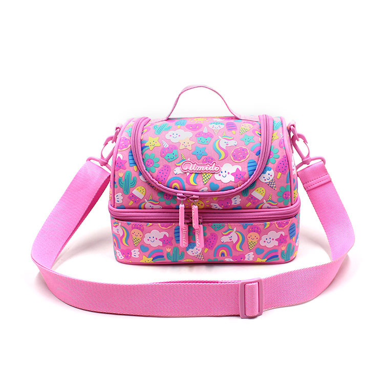 Insulated Tow Layers Children Lunch Bag 
