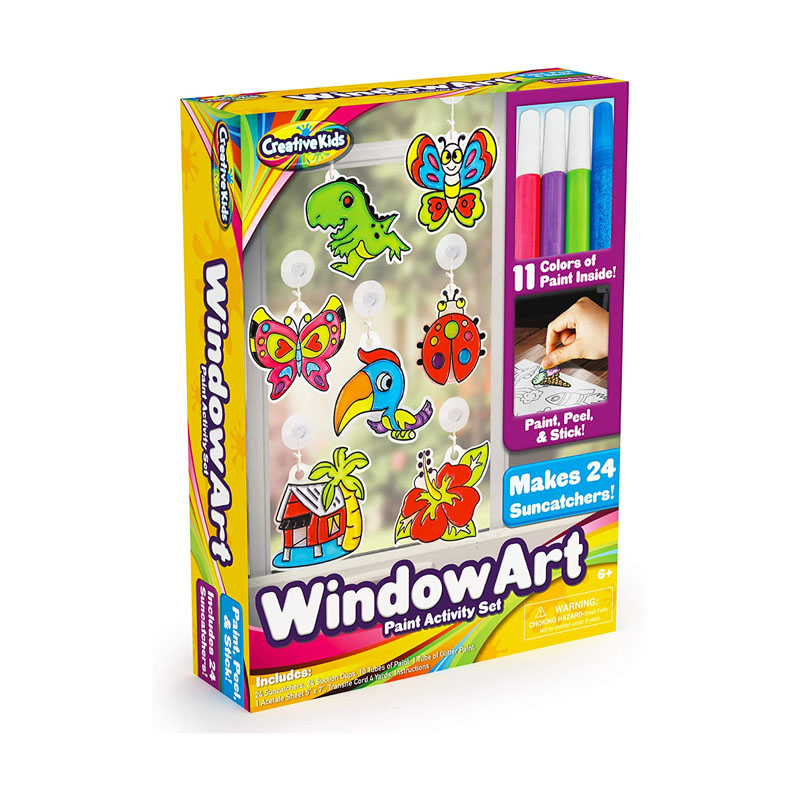 Window Paint Art Stickers Kids DIY Art Crafts 