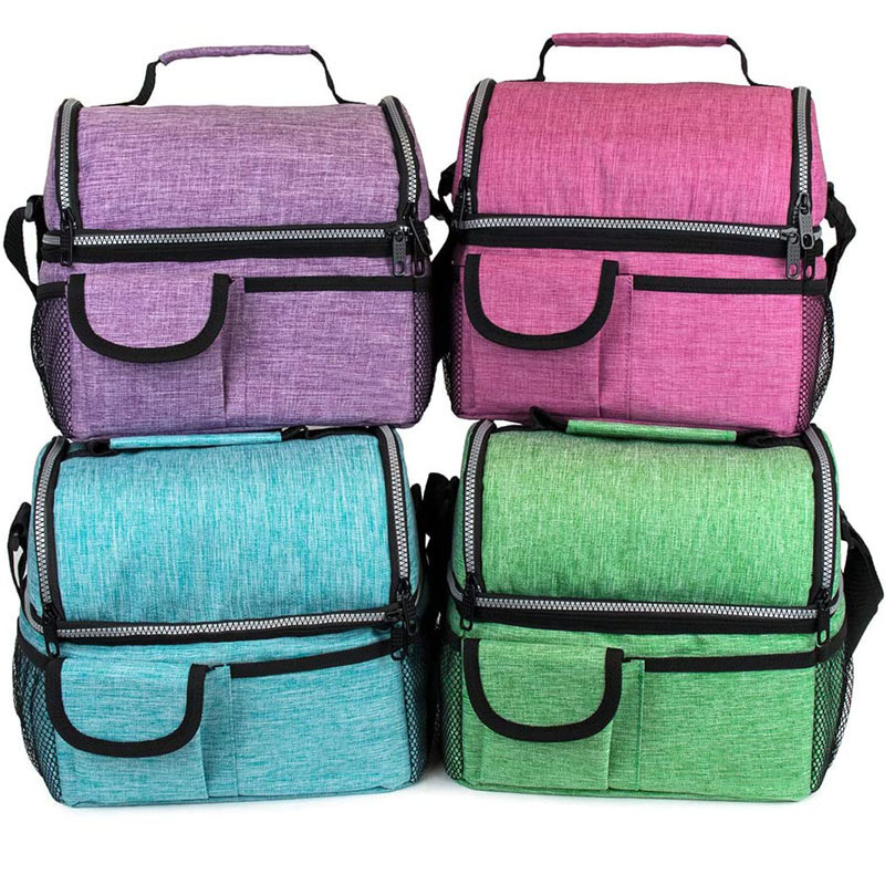 Insulated Dual Compartment Lunch Bag 