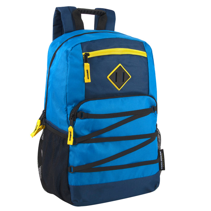 Double Zippered Bungee Backpacks With Laptop Section 