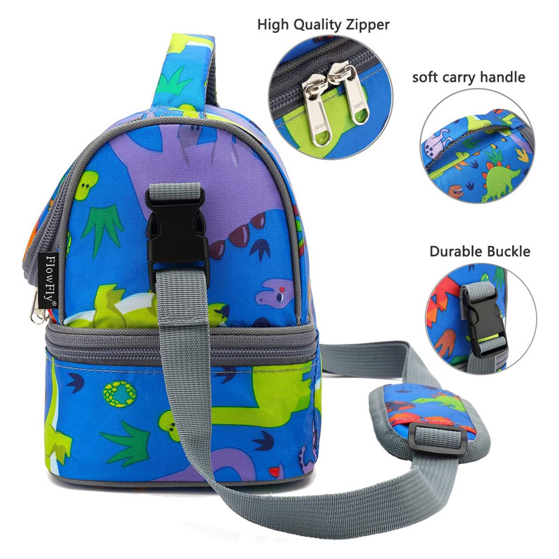 Kids Double Decker Cooler Insulated Lunch Bag 