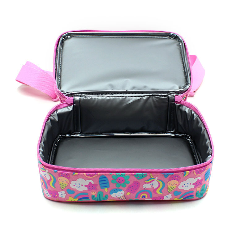 Insulated Tow Layers Children Lunch Bag 