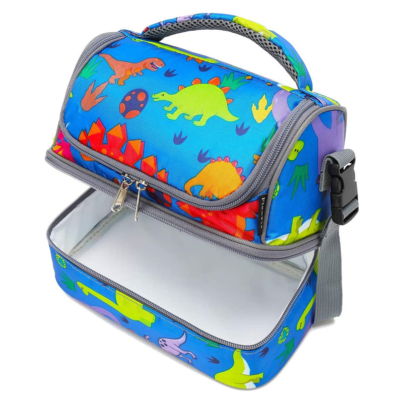 Kids Double Decker Cooler Insulated Lunch Bag 