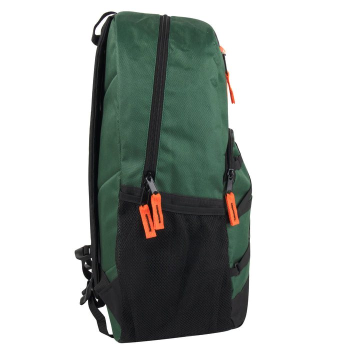 Double Zippered Bungee Backpacks With Laptop Section 