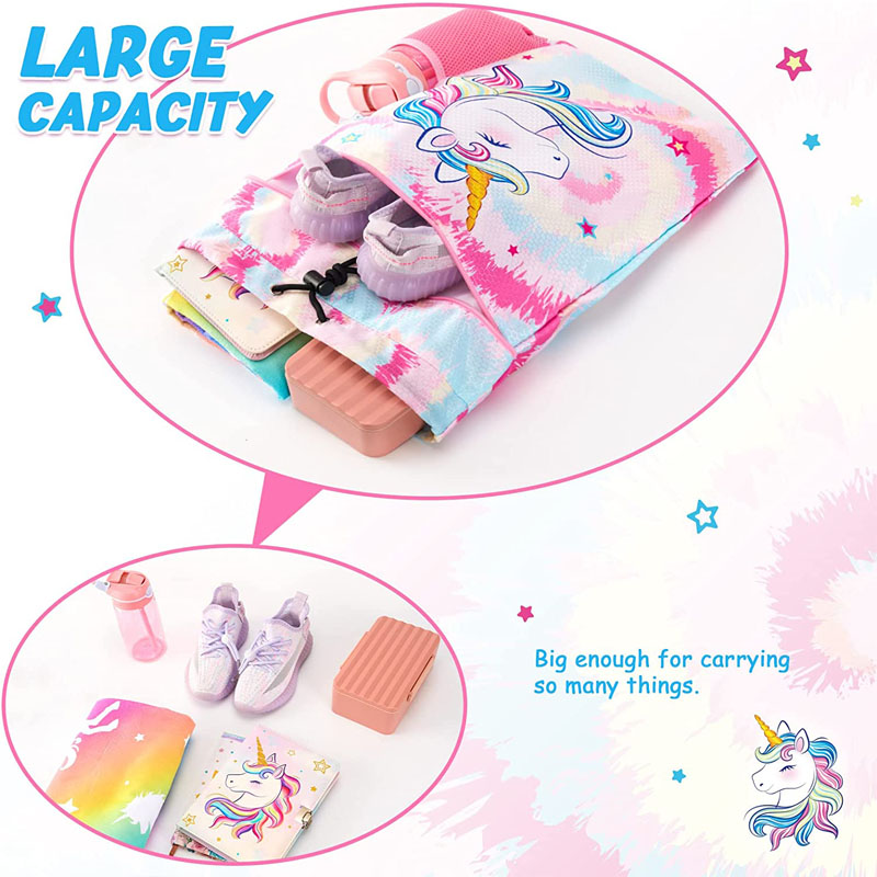 Unicorn Kids Drawstring Backpack 